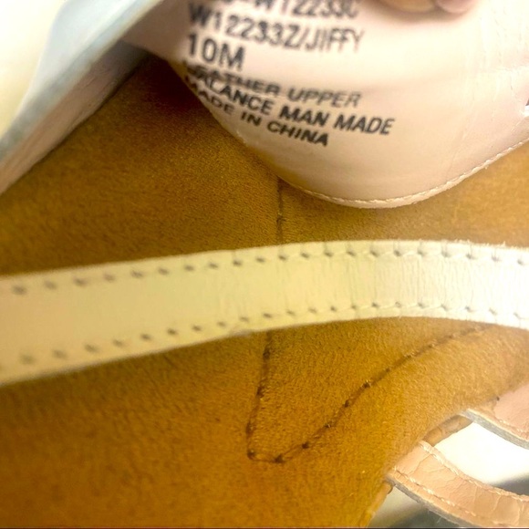 White Mountain White Leather Scrap Sandals - Picture 7 of 7